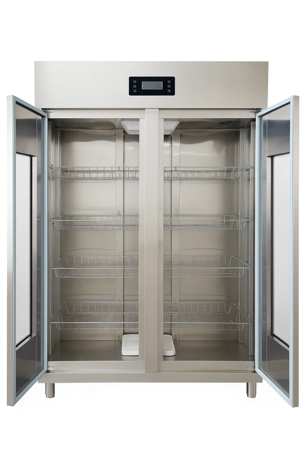 Interior del armario automático SCF950 con puertas abiertas