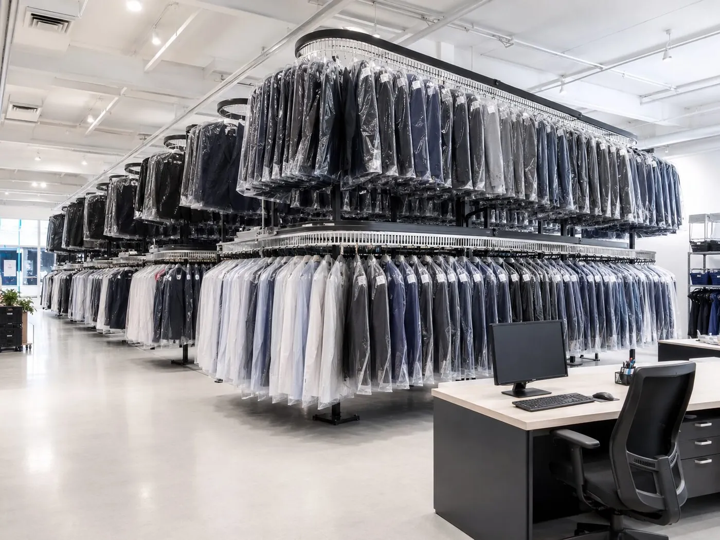 Transportadores de ropa comerciales para almacenamiento de prendas